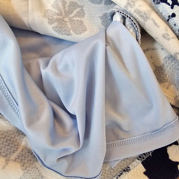 Eliza J Floral Shift Dress Light Blue & Navy Size S - Picture 10 of 12